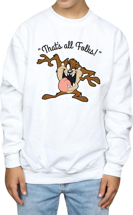 Immagine prodotto Looney Tunes That's All Folks Felpa Diavolo della Tasmania Ragazzi (140, 146)
