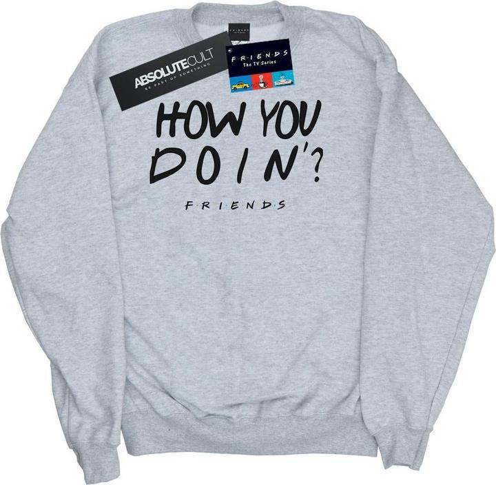 Immagine prodotto Friends How You Doin? Boyfriend Fit Felpa Uomo (XXL)