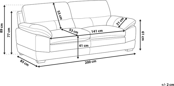 Immagine prodotto Beliani Horten (3 posti)