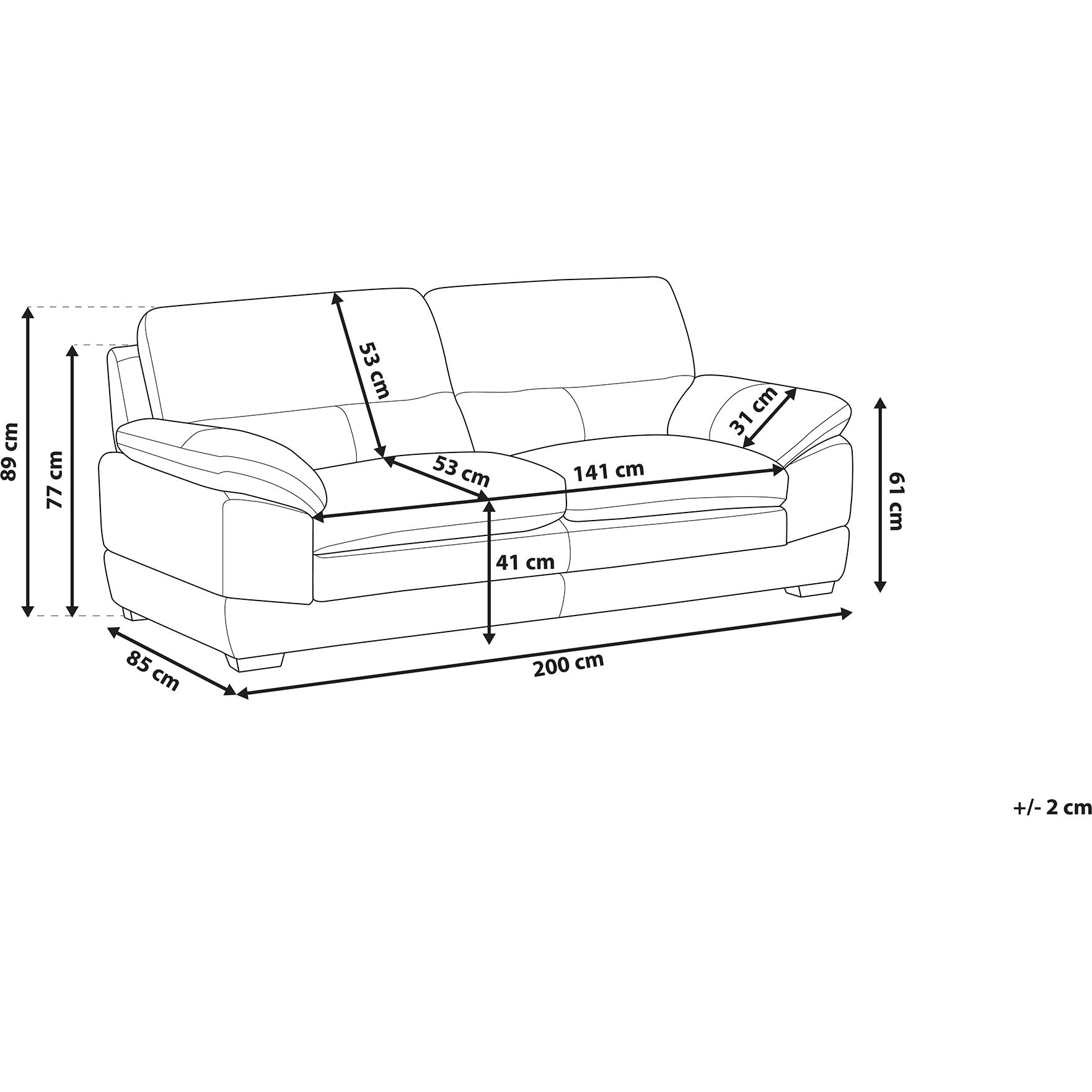 Thumbnail - Beliani, Sofa, Horten (3-Sitzer)