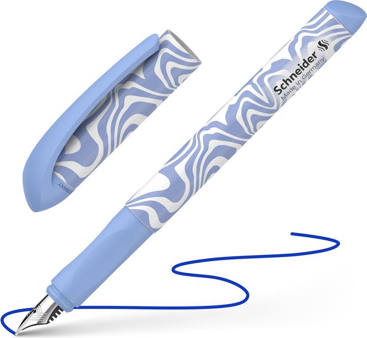Actual product image Schneider Voice Blue M Füllfederhalter, blau und weiss (Blue, Blue-white, White, 1x)