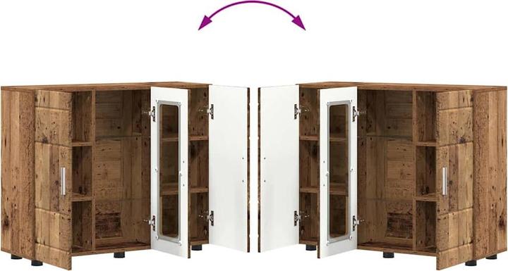 Produktbild vidaXL Holzschrank (30.50 x 30.50 x 73 cm)