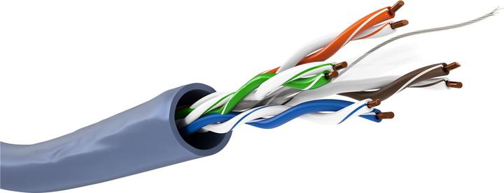 Goobay Câble réseau CAT 6a U/UTP 4 x (U/UTP, CAT6a, 50 m)