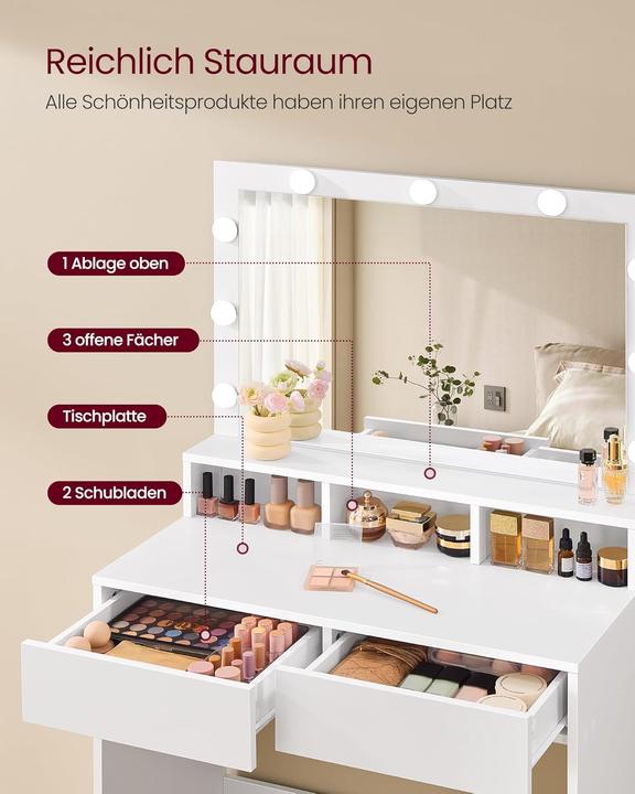 Produktbild Songmics Schminktisch (80 x 40 x 140 cm)