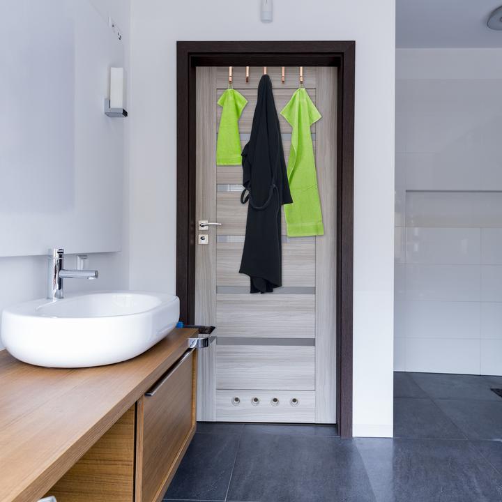 Actual product image Relaxdays Door Hook Set of 5, For Clothes