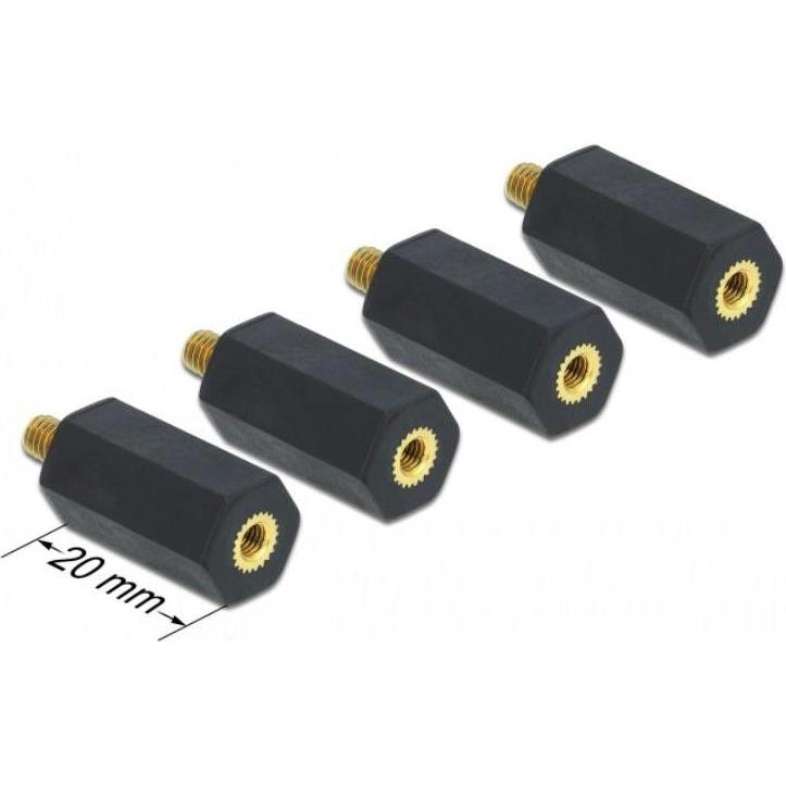 Thumbnail - Delock Befestigungskit, Elektronikkabel + Stecker, Schwarz