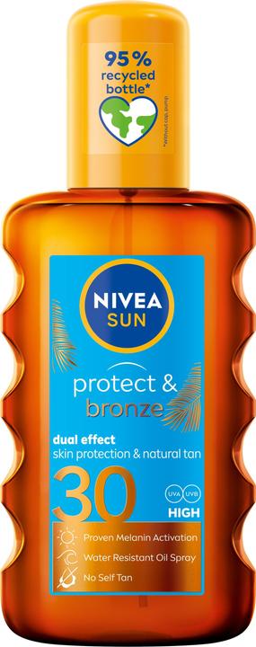 Produktbild NIVEA Protect & Bronze Oil SPF 30 (Sonnenöl, Sonnenspray, SPF 30, 200 ml)