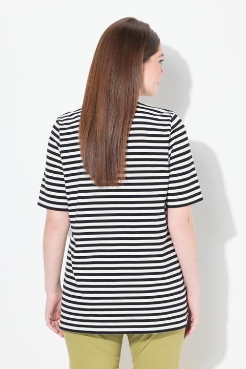 Actual product image Ulla Popken 2 Pack Eco Cotton Striped Tees (56)