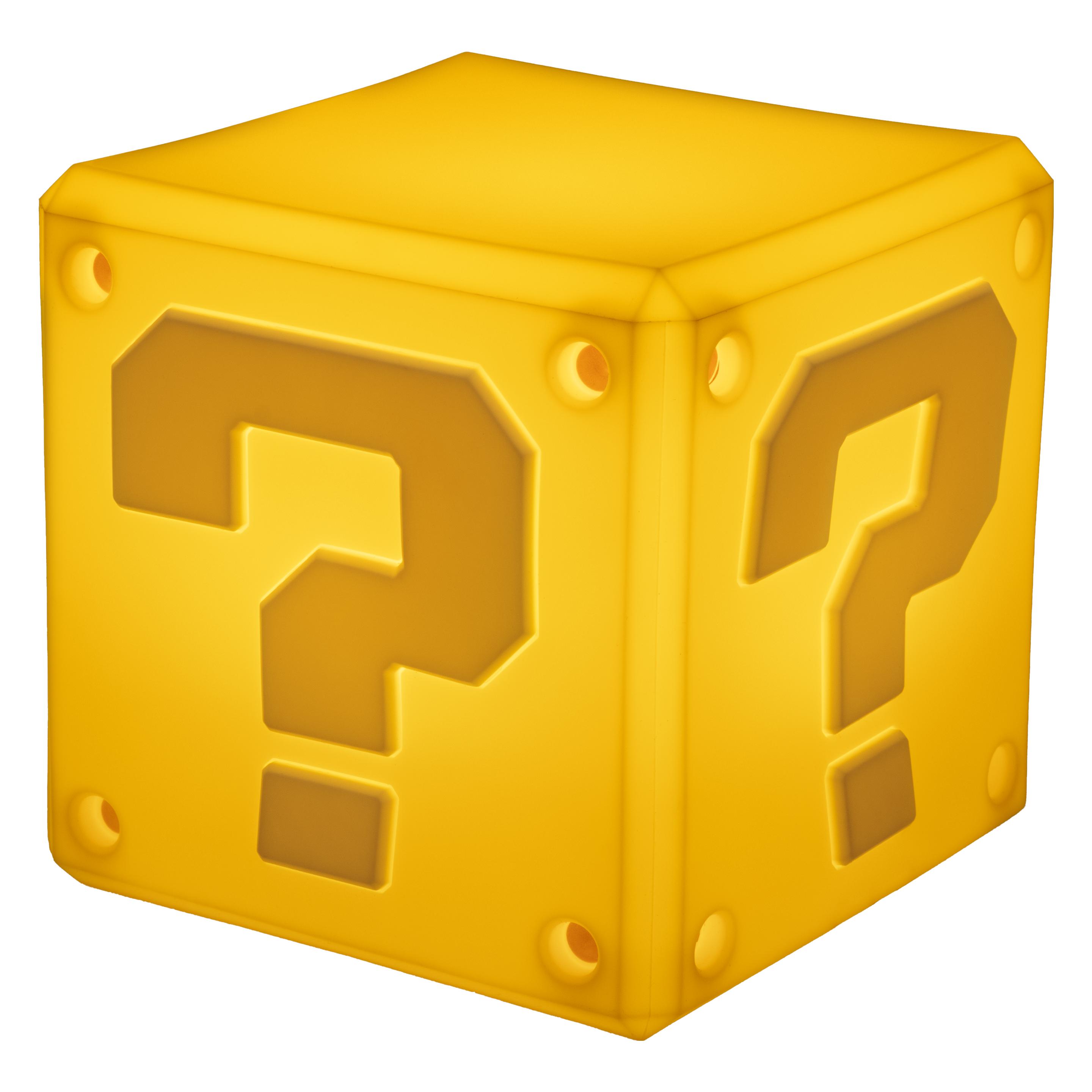 Paladone Products, Tafellamp, Paladone Lampada SquishyGlo Silicone Super Mario Question