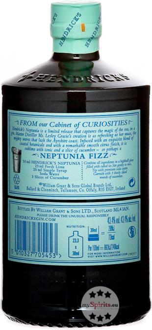 Immagine prodotto Hendrick's Neptunia (1 x 70 cl)