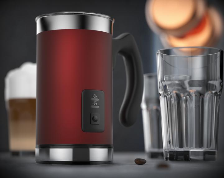 Produktbild Arendo Milchaufschäumer 500 W, mit Griff im Edelstahl Doppelwanddesign, Elektrisch, Antihaftbeschichtet (240 ml)