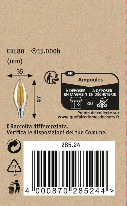 Produktbild Paulmann 1879 Filament Kerze (E14, 2 W, 160 lm, 1 x)