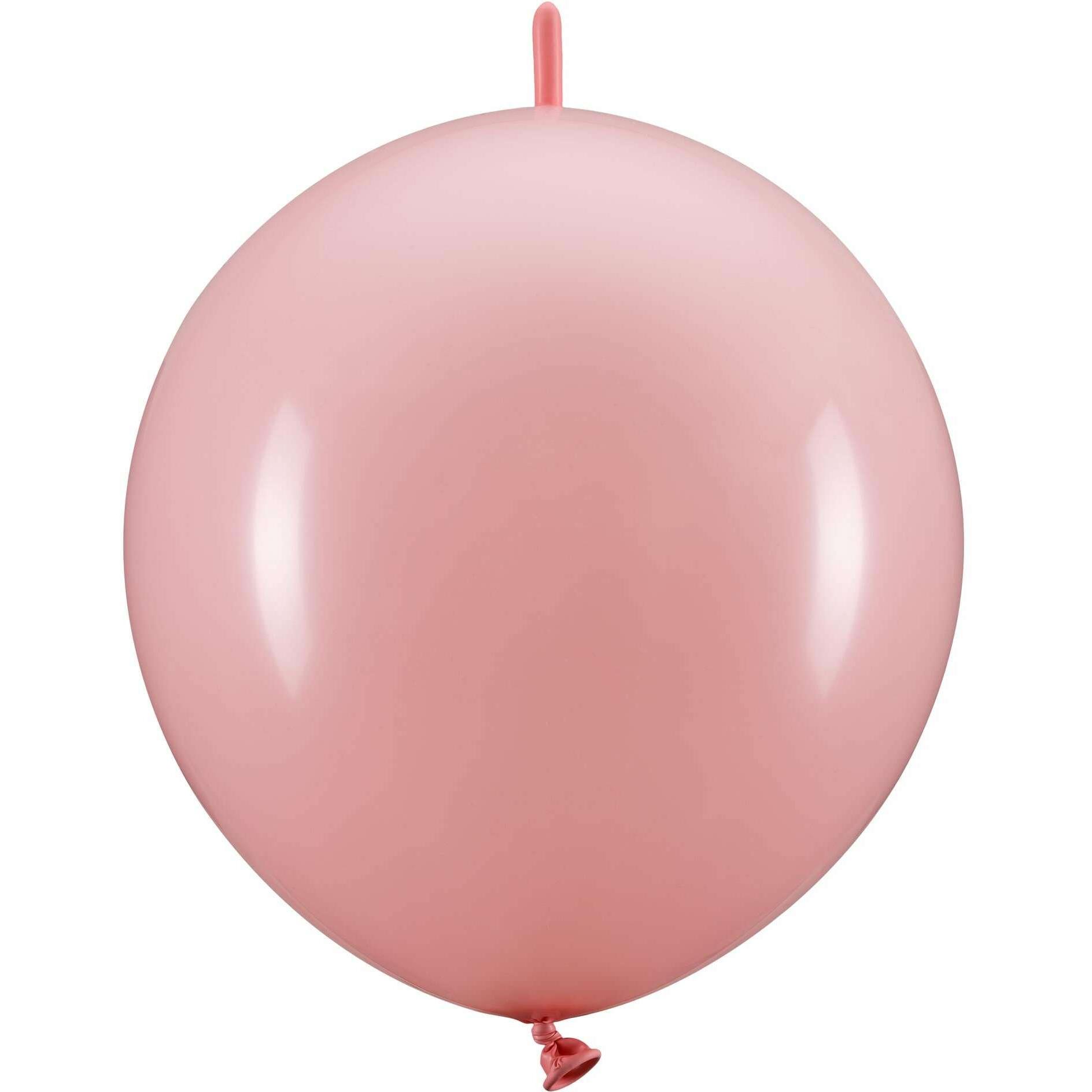 Partydeco Kettenballons Linking Dekoluftballon Rosa 33cm, 20 Stück