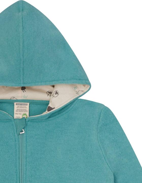 Actual product image loud + proud Kinder Wollfleece-Jacke mit Kapuze (146, 152)
