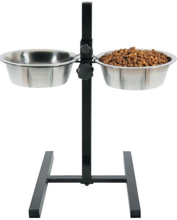 Produktbild Zolux Set of 2 bowls 21 cm 1.5 l + adjustable stand (150 cl)
