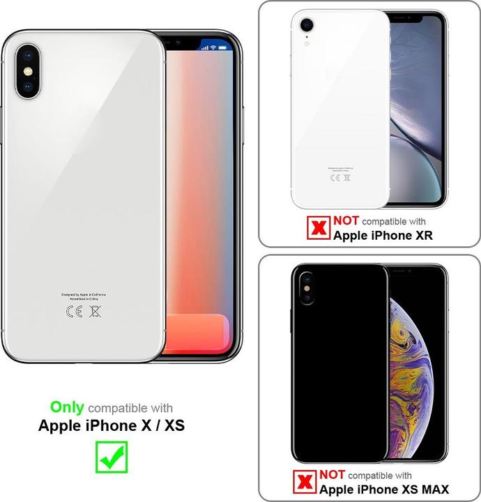 Immagine prodotto Cadorabo Custodia in TPU con protezione della fotocamera per Apple iPhone X / XS (Apple iPhone X)