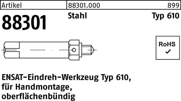 Produktbild Ensat Eindrehwerkzeug R 88301 Typ 610 M 5 Stahl (5.00)