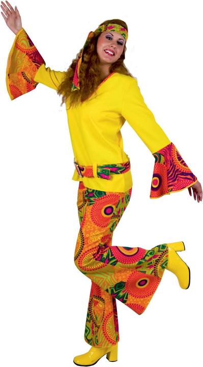 Image du produit Festartikel Müller Tenue de fille hippie : haut, pantalon flare, ceinture, bandeau (46, 48)