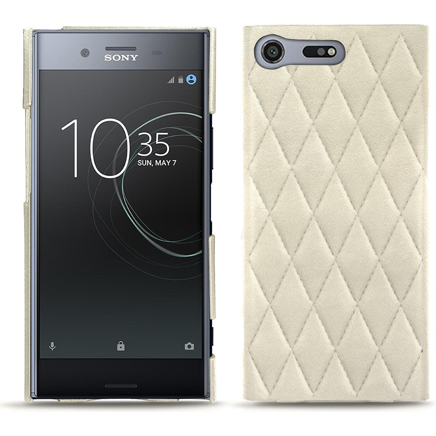 Thumbnail - Noreve Lederschutzhülle (Sony Xperia XZ Premium), Smartphone Hülle, Weiss