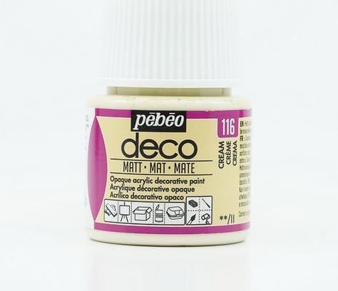 Productafbeelding Pebeo Deco Matte Acryl Kleuren (Crème, 45 ml)