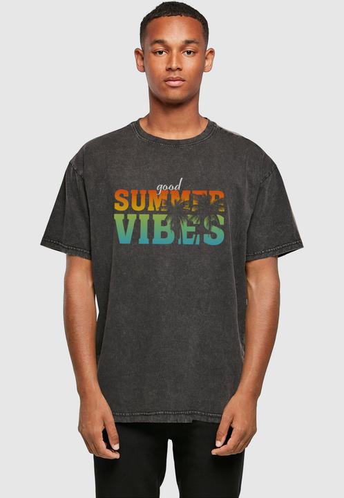 Image du produit Merchcode Good Summer Vibes Acid Washed Oversize Tee - 112705 (S)