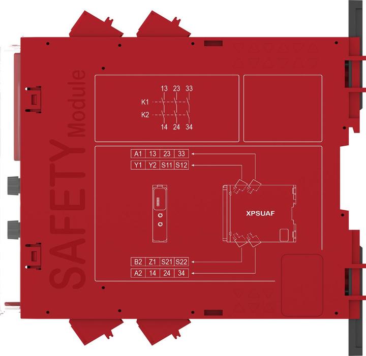 Produktbild Schneider Electric Sicherheitsrelais 6FKT 1K 3S 1T 48-240VFZ XPSUAF33AC