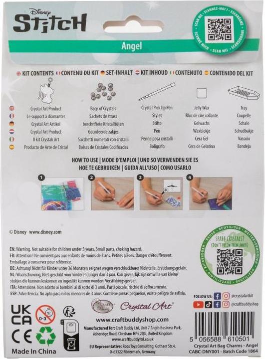 Valori nutrizionali e ingredienti Craft Buddy Angelo, ciondolo artistico in cristallo