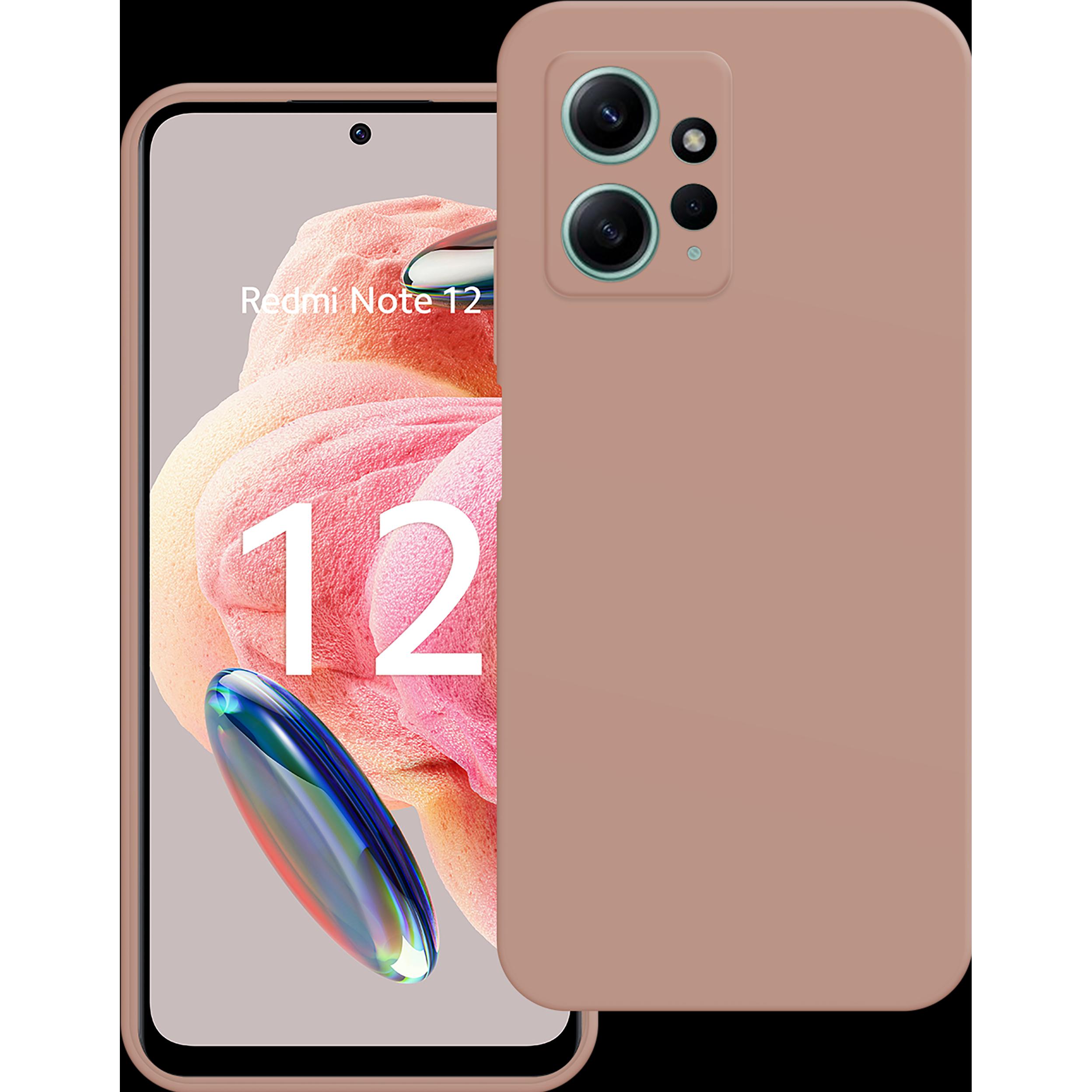 Cazy Silikon Hülle Soft TPU Schutz (Xiaomi Redmi Note 12), Smartphone Hülle, Rosa