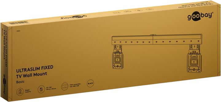 Image du produit Goobay Ultraslim Basic Fixed (XL) (Mur, 75 kg, 43" - 100")