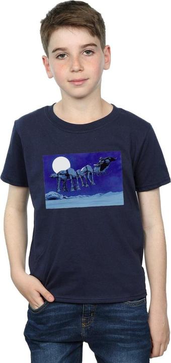 Immagine prodotto Star Wars Christmas AT-AT Sleigh Maglietta Ragazzi (152, 158)
