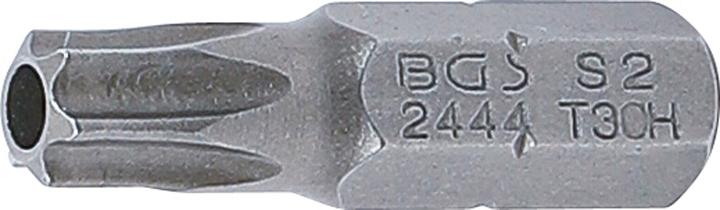 Actual product image BGS Bit 6.3 mm (1/4") Drive T-Star tamperproof (for Torx) T30 (T-profile (for Torx) with T30 hole)
