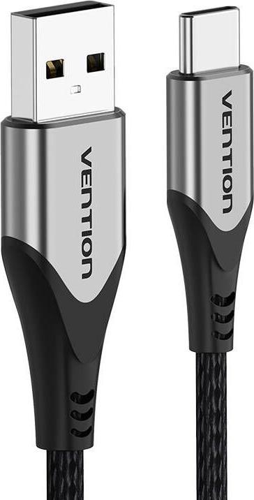 Produktbild Vention USB 2.0 A to USB-C 3A Cable CODHF 1m Gray (1 m, USB 2.0, 60 W)