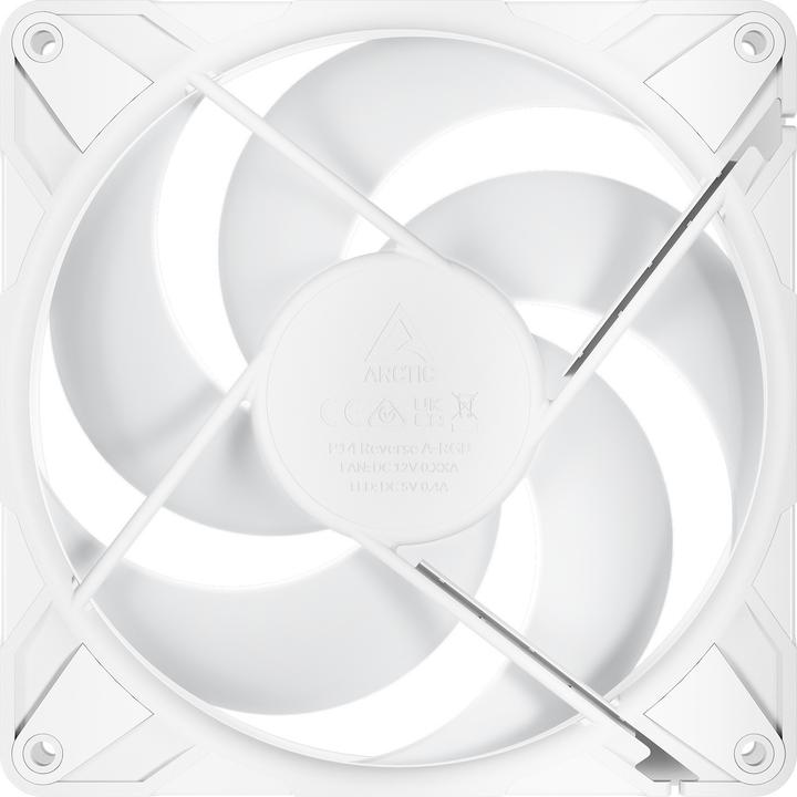 Actual product image Arctic Lüfter 140*140*27 P14 Pro Reverse A-RGB (White) (140 mm, 1x)