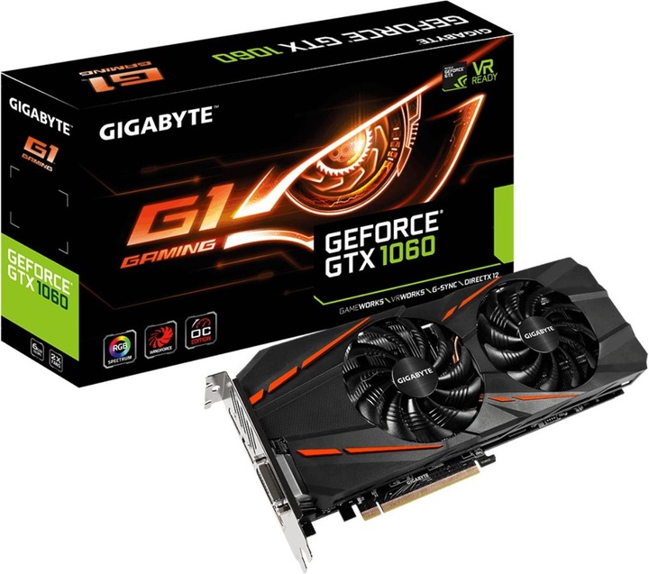 Produktbild Gigabyte GeForce GTX 1060 G1 Gaming (6 GB)