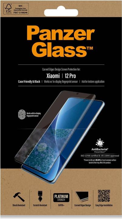 Actual product image PanzerGlass Case Friendly (1 Piece, Xiaomi 12S Pro, Xiaomi 13 Pro, Xiaomi 12 Pro)