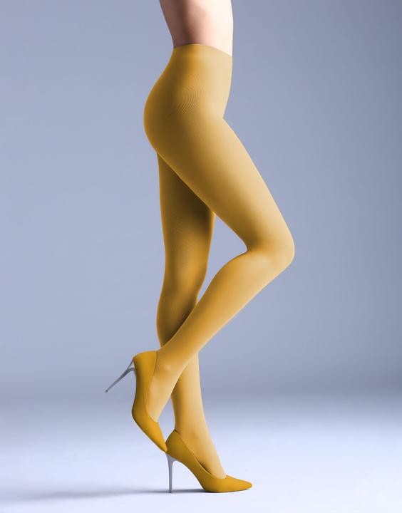 Actual product image Giulia Samba 40 tights, colour yellow moon, size 40-42 (40 DEN, 40 - 42)