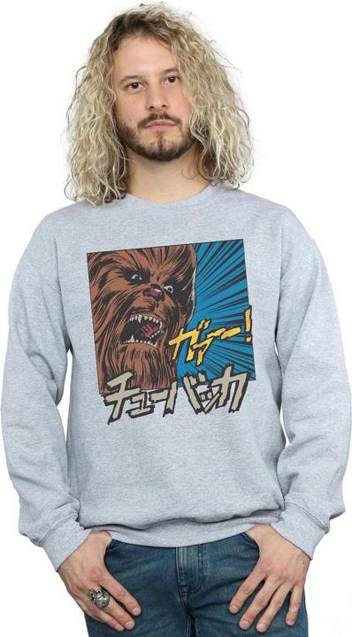 Actual product image Star Wars Mens Chewbacca Roar Pop Art Sweatshirt (M)