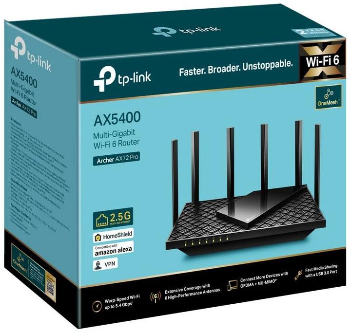 Productafbeelding TP-Link ARCHER AX72 PRO - Wi-Fi 6 router