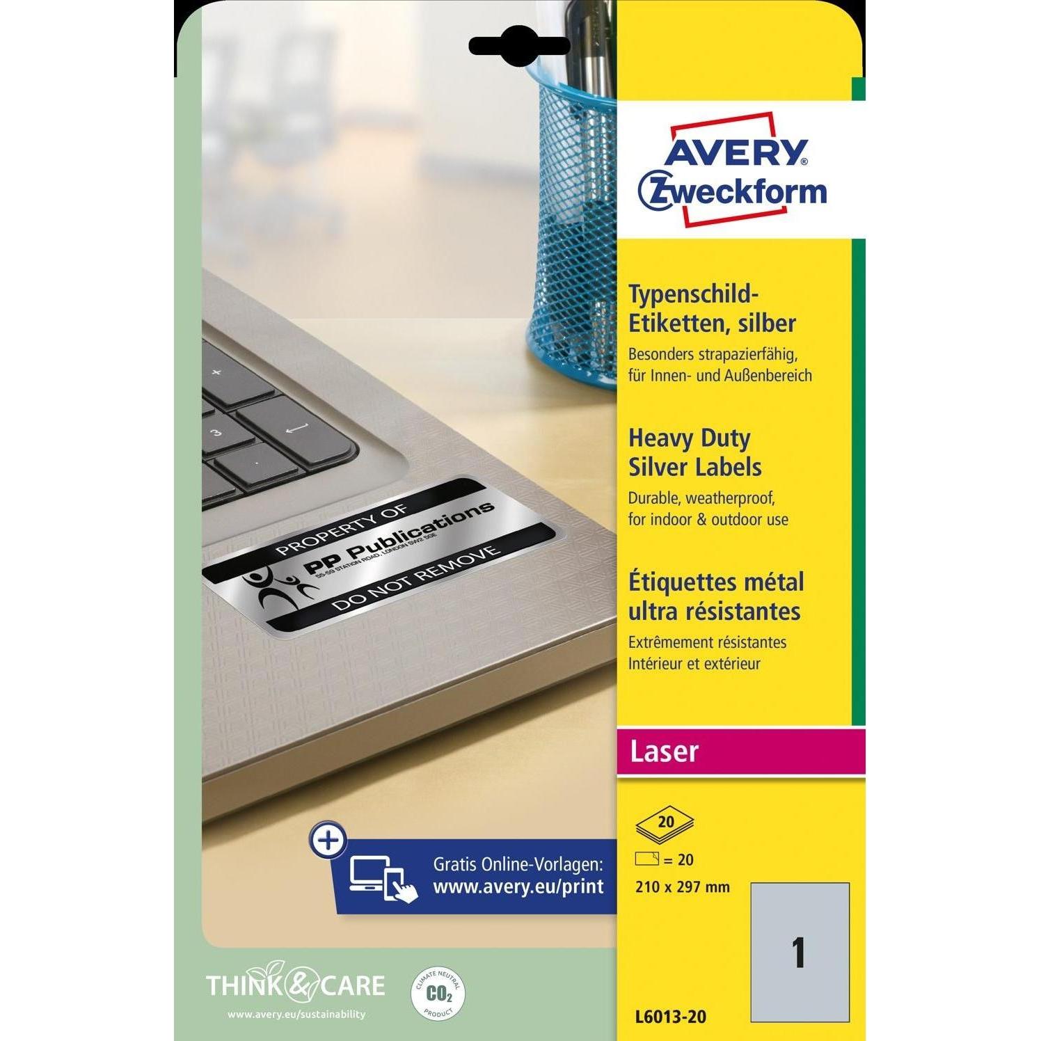 Thumbnail - Avery, Etiketten, Typenschild-Etiketten