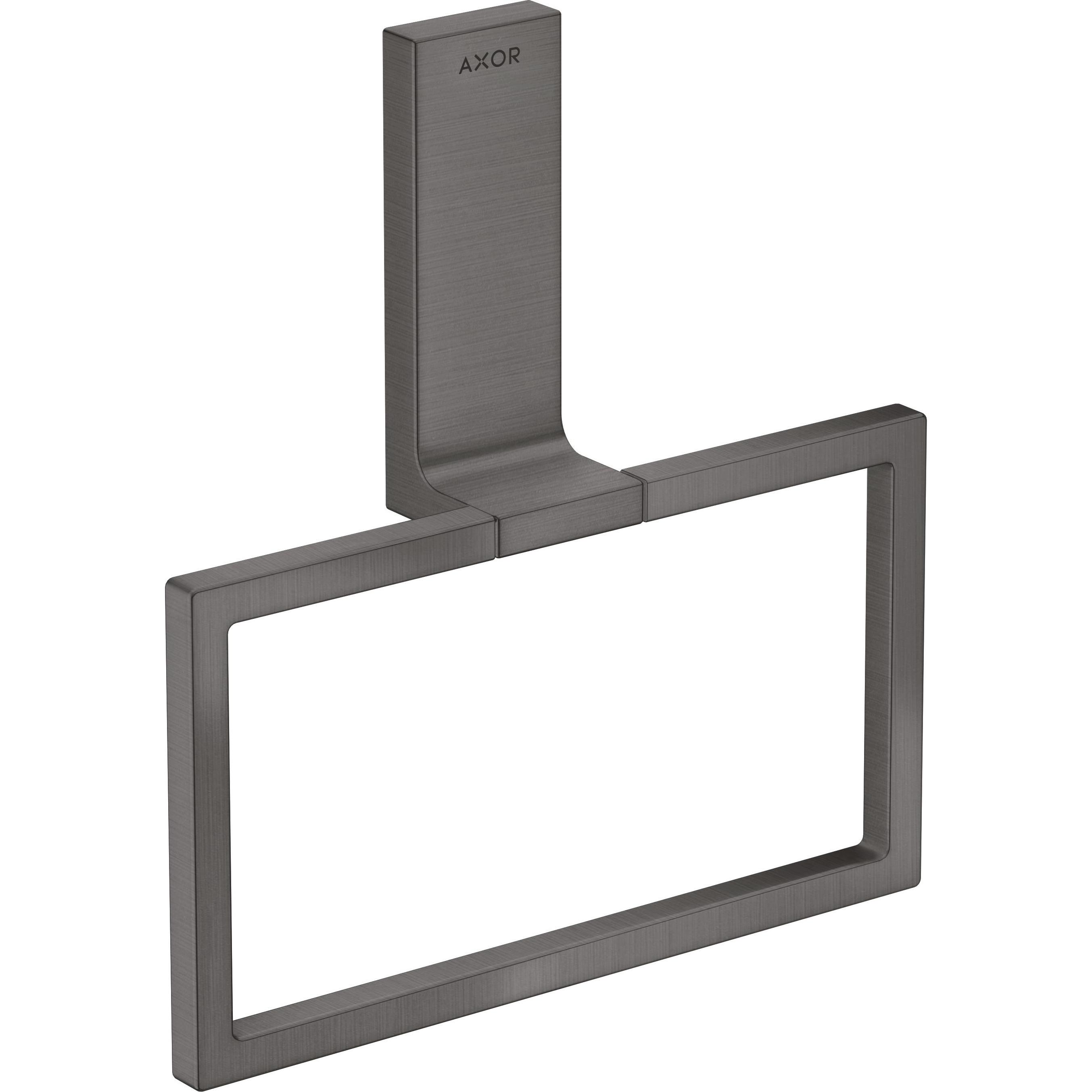 hansgrohe, Handtuchhalter + Handtuchhaken, AXOR Universal Rectangular Handtuchring, Metall, schwenkbar, 42623