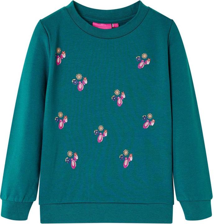 Immagine prodotto vidaXL Felpa da bambino verde scuro 116,Materiale: 95 % cotone (116)