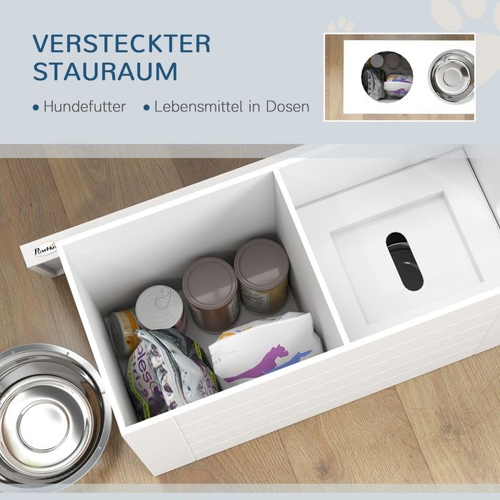 Produktbild Swisshandel24 2-in-1 Erhöhter Hundenapf Höhenverstellbar Futternapf mit Ständer Stauraum