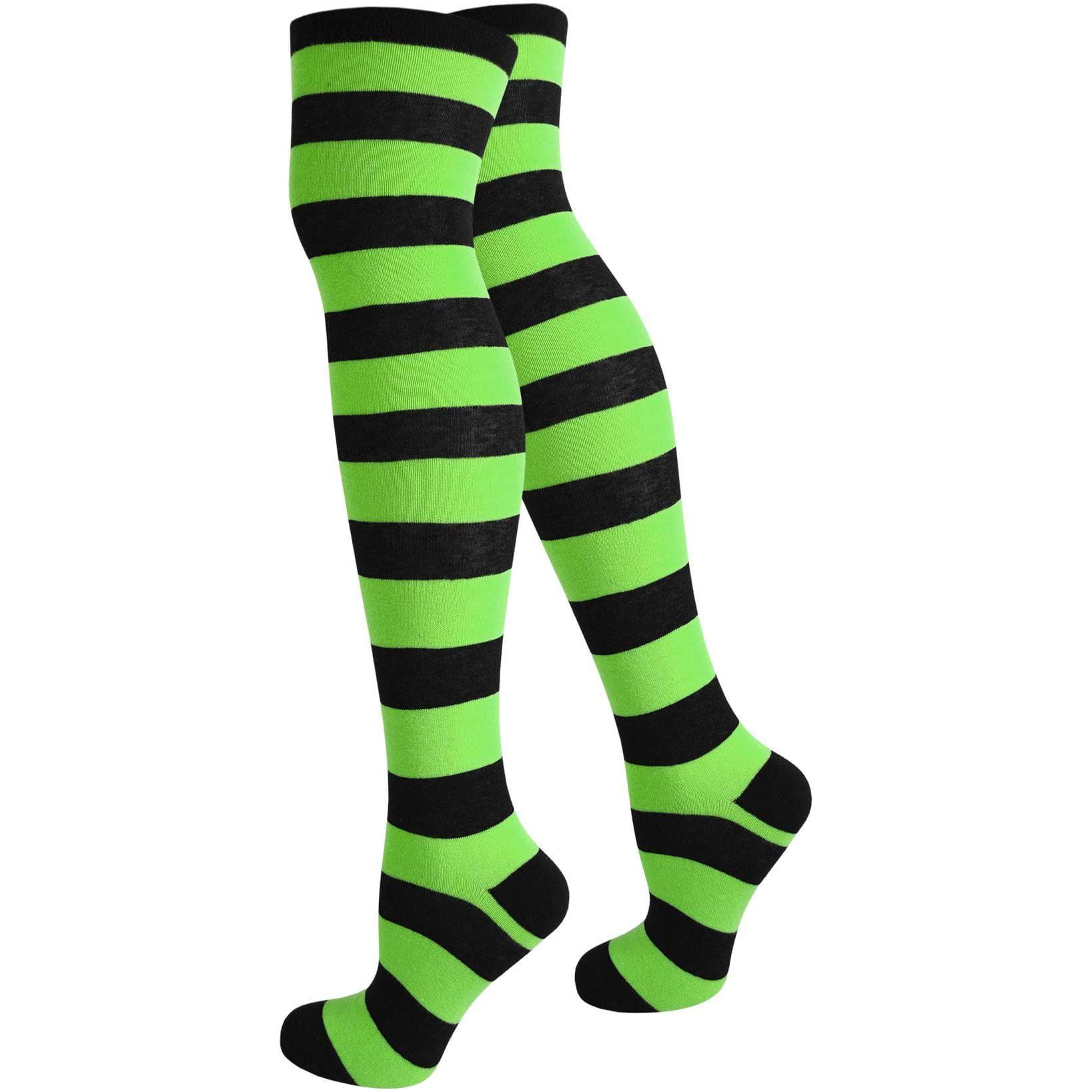 Normani, Herren, Socken, Overknees breite Ringel, Schwarz, (Einzelpack, 36, 41)
