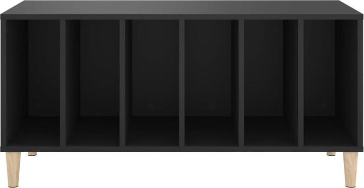 Actual product image vidaXL Plattenschrank Schwarz 100x38x48 cm Holzwerkstoff (100 x 38 x 48 cm)