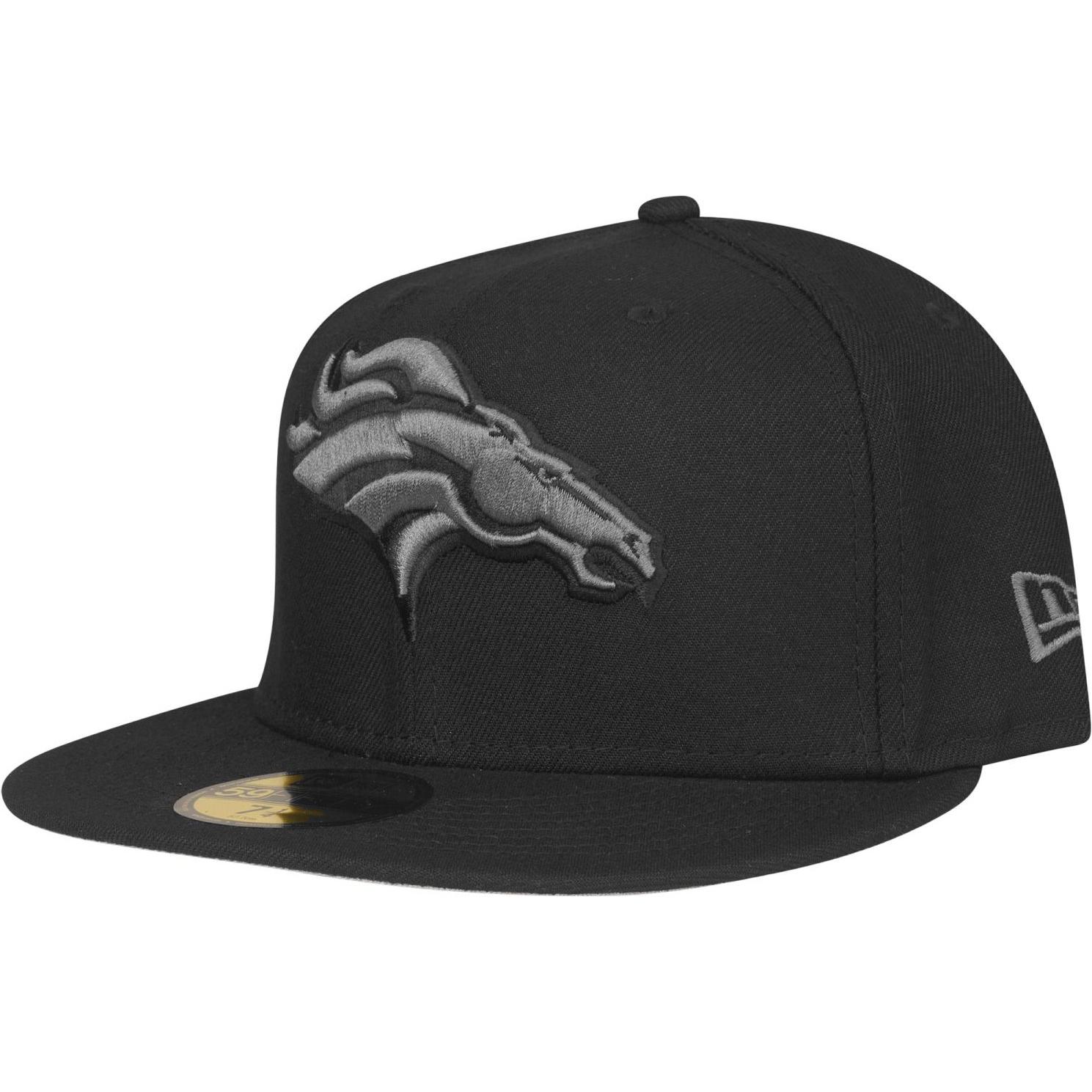 New Era, Herren, Cap, 59Fifty Fitted Cap - NFL Denver Broncos - 7 5/8, Schwarz, (7 5/8)