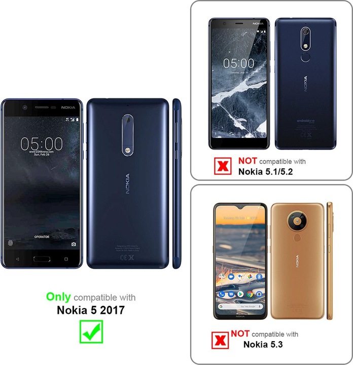 Produktbild Cadorabo TPU Frosted Cover (Nokia 5)