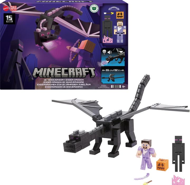 ゲームキャラクター Minecraft 15th Anniversary Ender Dragon Minecraft Ender Dragon 15th Anniversary Edition - acheter