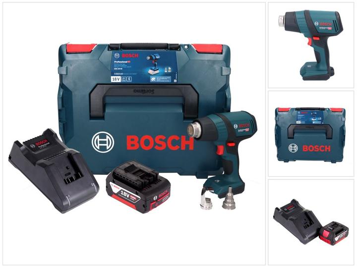 Bosch Professional Bosch GHG 18V-50 Professional Battery Hot Air Blower 18 V 300° C / 500° C + 1x Battery 4.0 Ah +