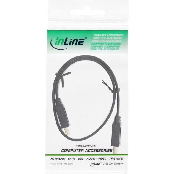 Thumbnail - InLine HDMI (Typ A) — HDMI (Typ A) (0.50 m, HDMI), Video Kabel