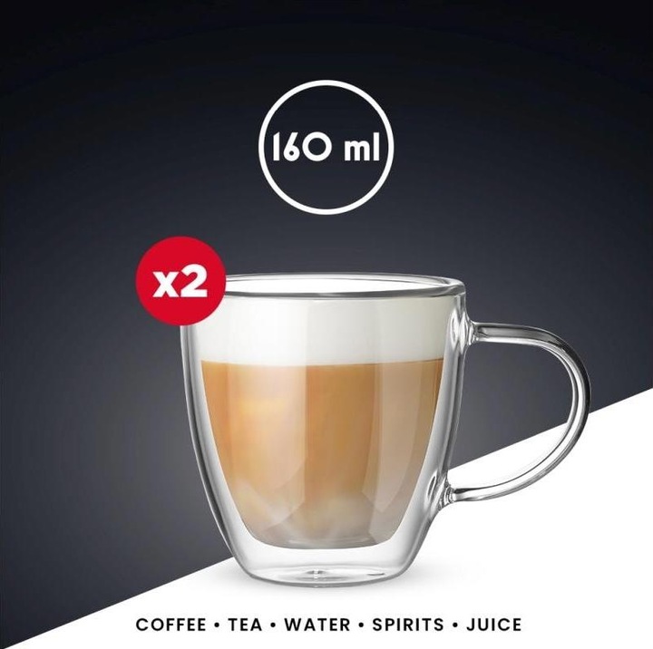 Image du produit Bialetti Tasse à cappuccino Capri 160 ml, 2 pièces, Transparent (160 ml, 2 x)